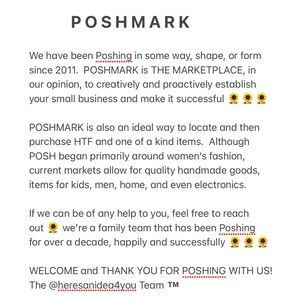 POSHMARK encouragement, ideas, and other